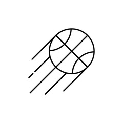 Ball icon. Simple line, outline vector elements of basketball for ui and ux, website or mobile application