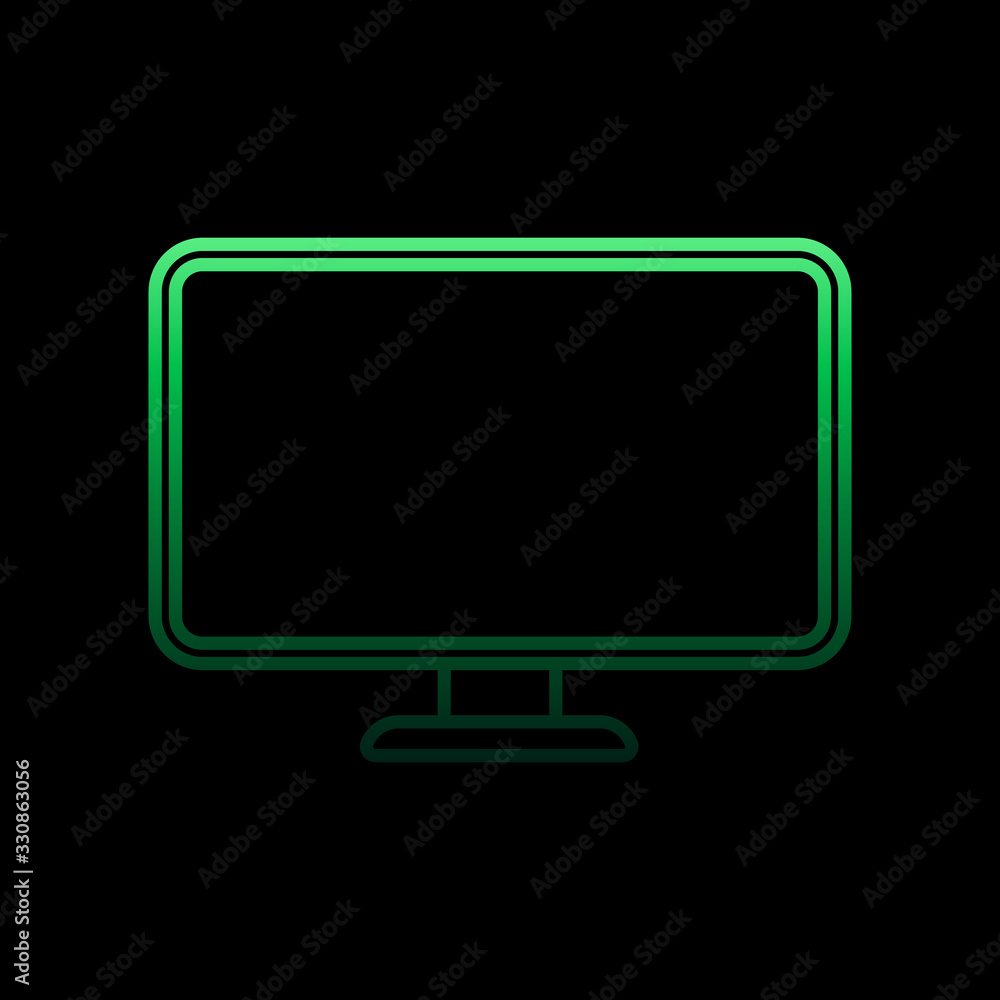 Poster monitor nolan icon. simple thin line, outline vector of computer hardware icons for ui and ux, websi