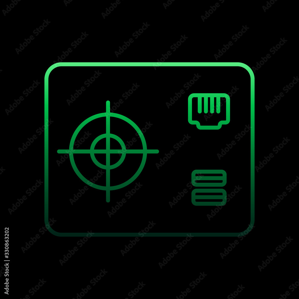 Poster electric stabilizer nolan icon. simple thin line, outline vector of computer hardware icons for ui a