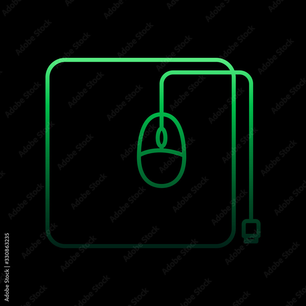 Poster pc mouse nolan icon. simple thin line, outline vector of computer hardware icons for ui and ux, webs