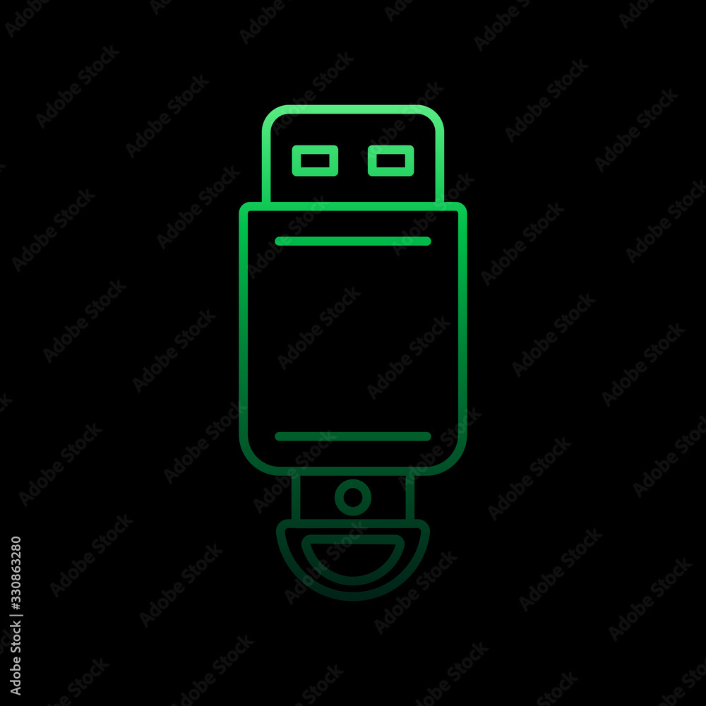 Poster flash card nolan icon. simple thin line, outline vector of computer hardware icons for ui and ux, we