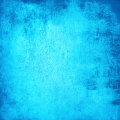 Grunge blue wall background or texture