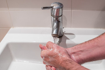 Hand cleaning during corona virus infection