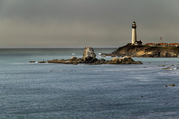 View of Pigeon Point Lighthouse, California