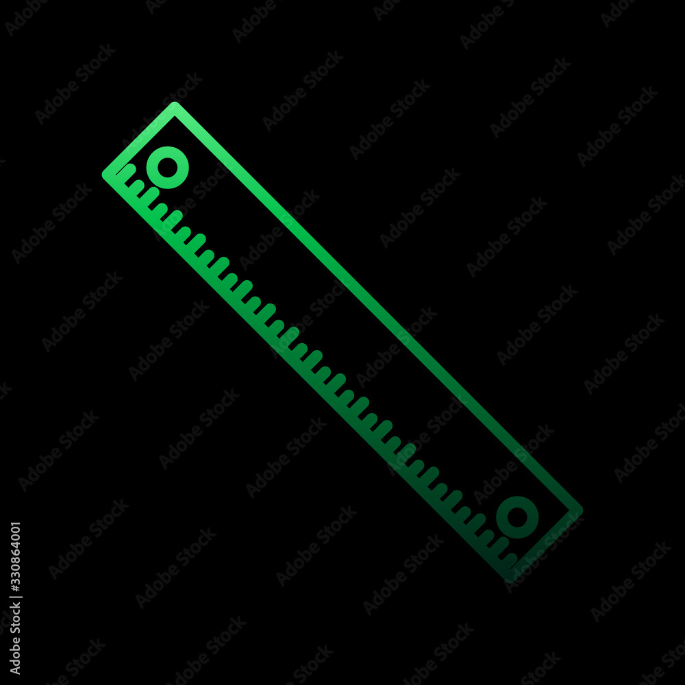Poster ruler nolan icon. simple thin line, outline vector of construction tools icons for ui and ux, websit
