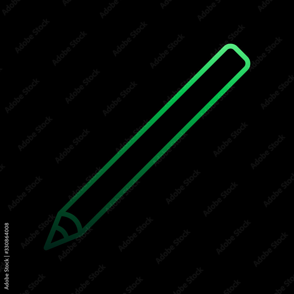 Poster pencil nolan icon. simple thin line, outline vector of construction tools icons for ui and ux, websi