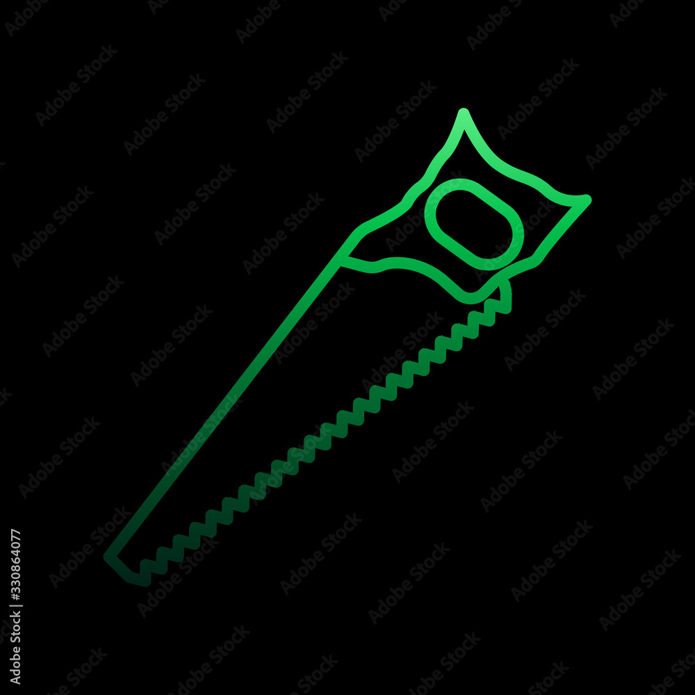 Aufkleber saw nolan icon. simple thin line, outline vector of construction tools icons for ui and ux, website 