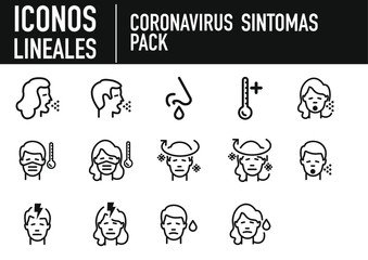 iconos sintomas coronavirus