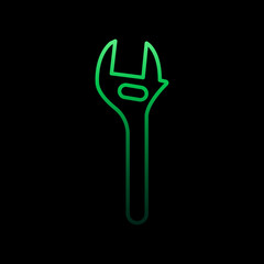 Wrench nolan icon. Simple thin line, outline vector of construction tools icons for ui and ux, website or mobile application