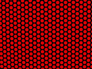 Foto of a Red luminous sign for background with seamless circles