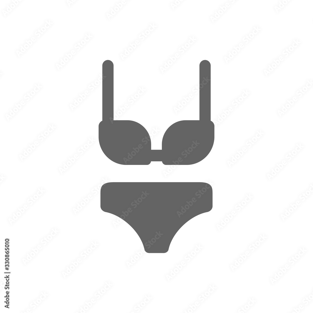 Poster swimsuit icon. simple vector summer icons for ui and ux, website or mobile application