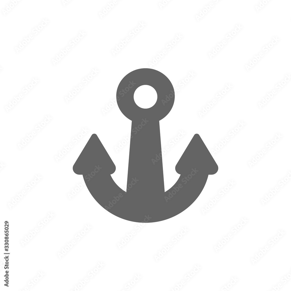 Poster boat anchor icon. simple vector summer icons for ui and ux, website or mobile application