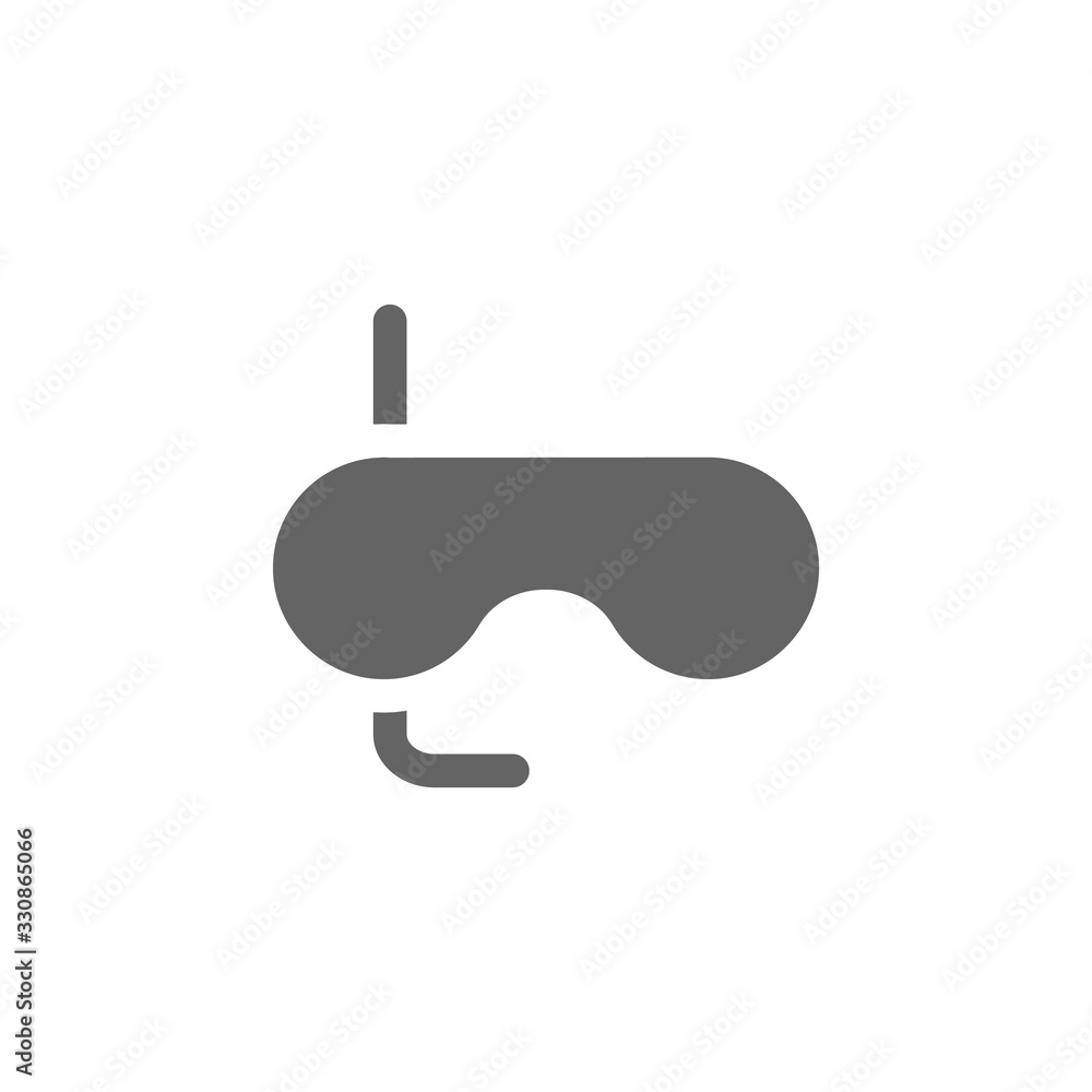 Poster diving goggles icon. simple vector summer icons for ui and ux, website or mobile application