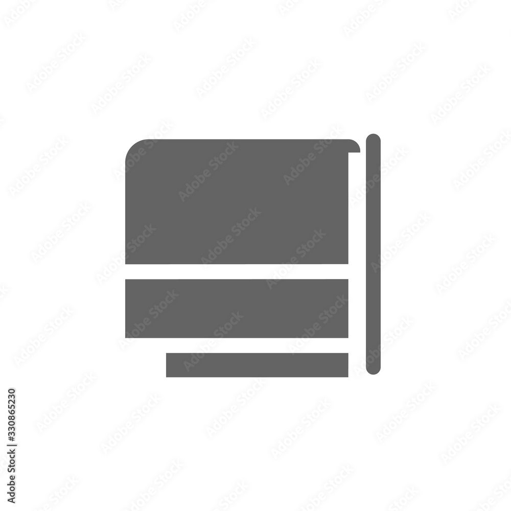 Poster towel icon. simple vector summer icons for ui and ux, website or mobile application