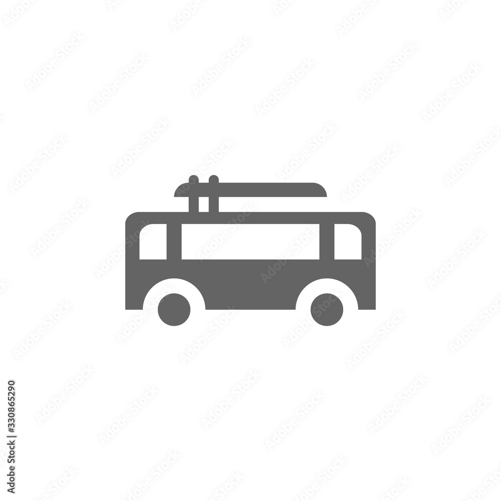 Poster surf van icon. simple vector summer icons for ui and ux, website or mobile application