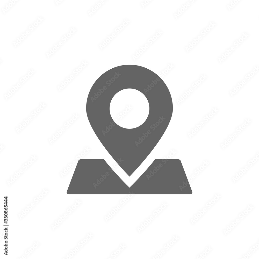 Poster map icon. simple vector summer icons for ui and ux, website or mobile application