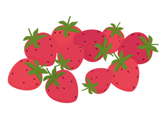 Fresh strawberries, berries, natural product