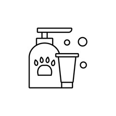 Soup, paw, cream icon. Simple line, outline vector elements of veterinary icons for ui and ux, website or mobile application