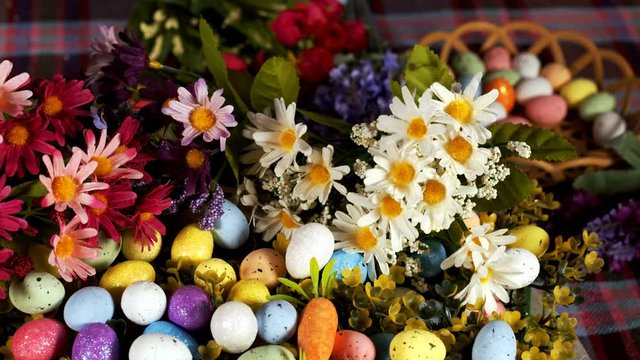 Colorful Traditional Celebration Easter Paschal Eggs