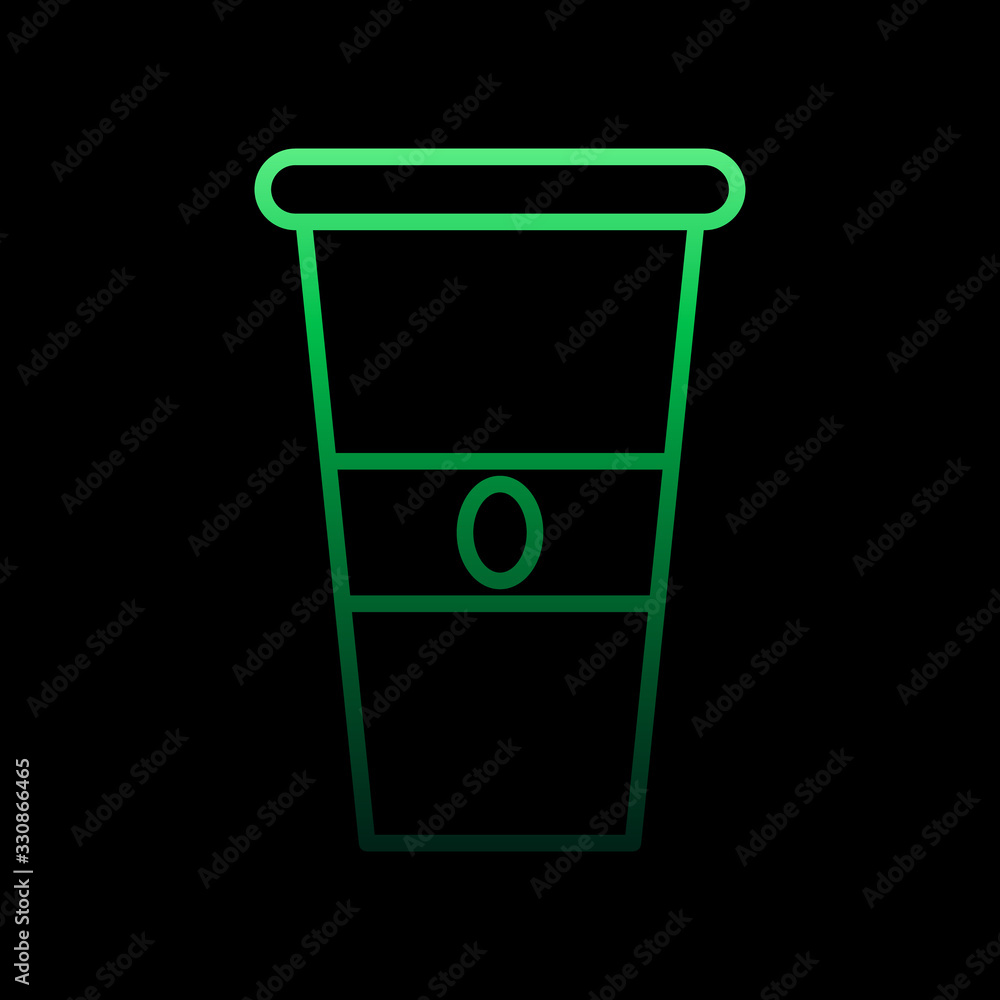 Poster coffee nolan icon. simple thin line, outline vector of fast food icons for ui and ux, website or mob