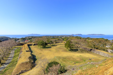 Fototapeta na wymiar 名護屋城跡　佐賀県唐津市　Nagoya Castle Ruins Saga Karatsu city