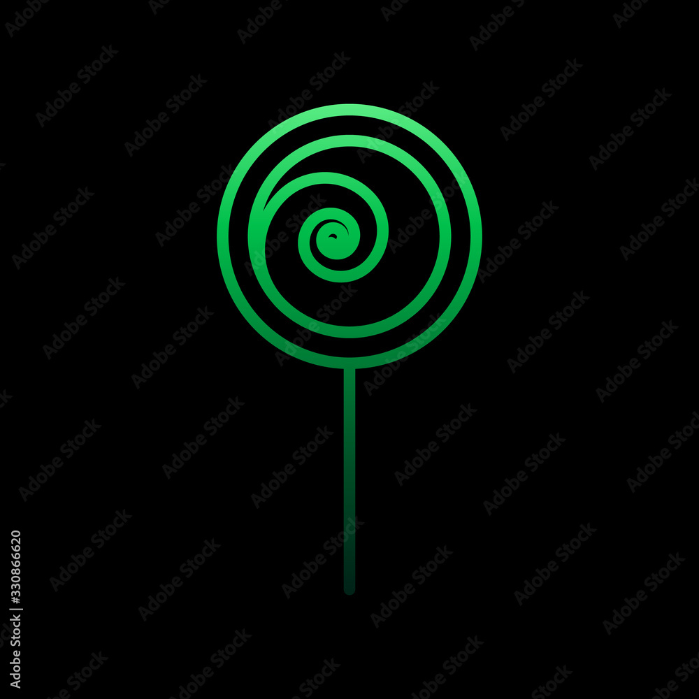 Poster ice cream nolan icon. simple thin line, outline vector of fast food icons for ui and ux, website or 