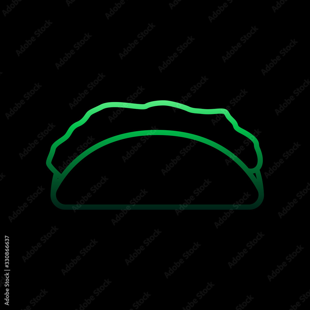 Poster sandwich nolan icon. simple thin line, outline vector of fast food icons for ui and ux, website or m