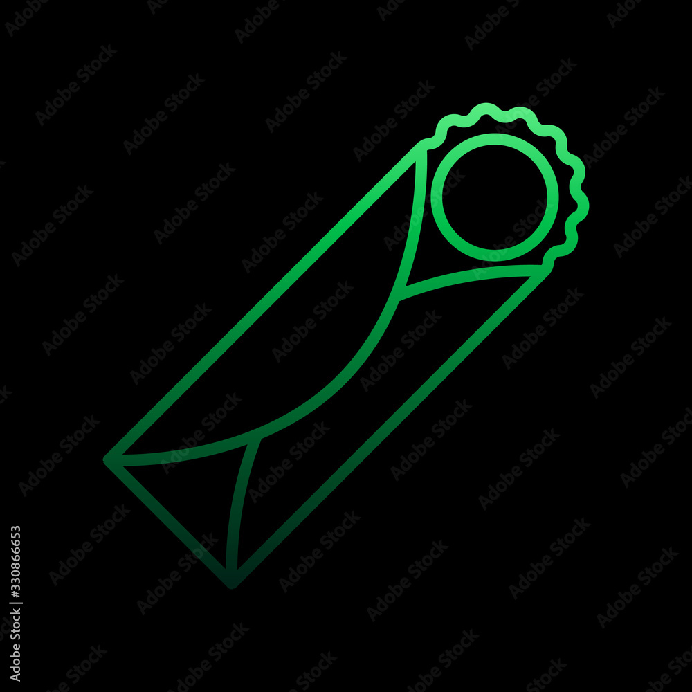 Poster tacos nolan icon. simple thin line, outline vector of fast food icons for ui and ux, website or mobi