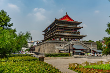 Xi'an Drum Tower. Xi'an ancient city, Shaanxi Province, China