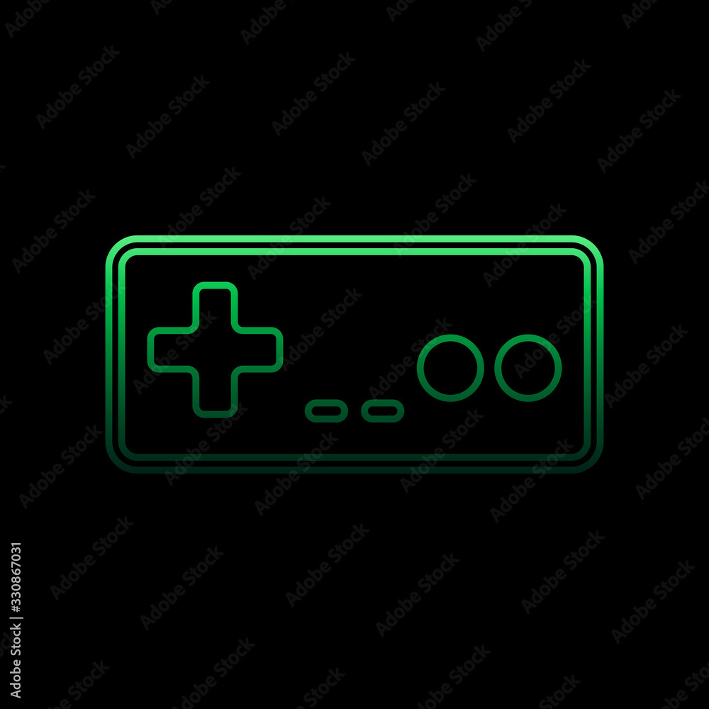 Poster gaming console nolan icon. simple thin line, outline vector of gaming icons for ui and ux, website o