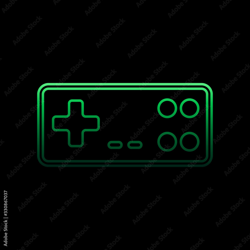 Poster gaming console nolan icon. simple thin line, outline vector of gaming icons for ui and ux, website o