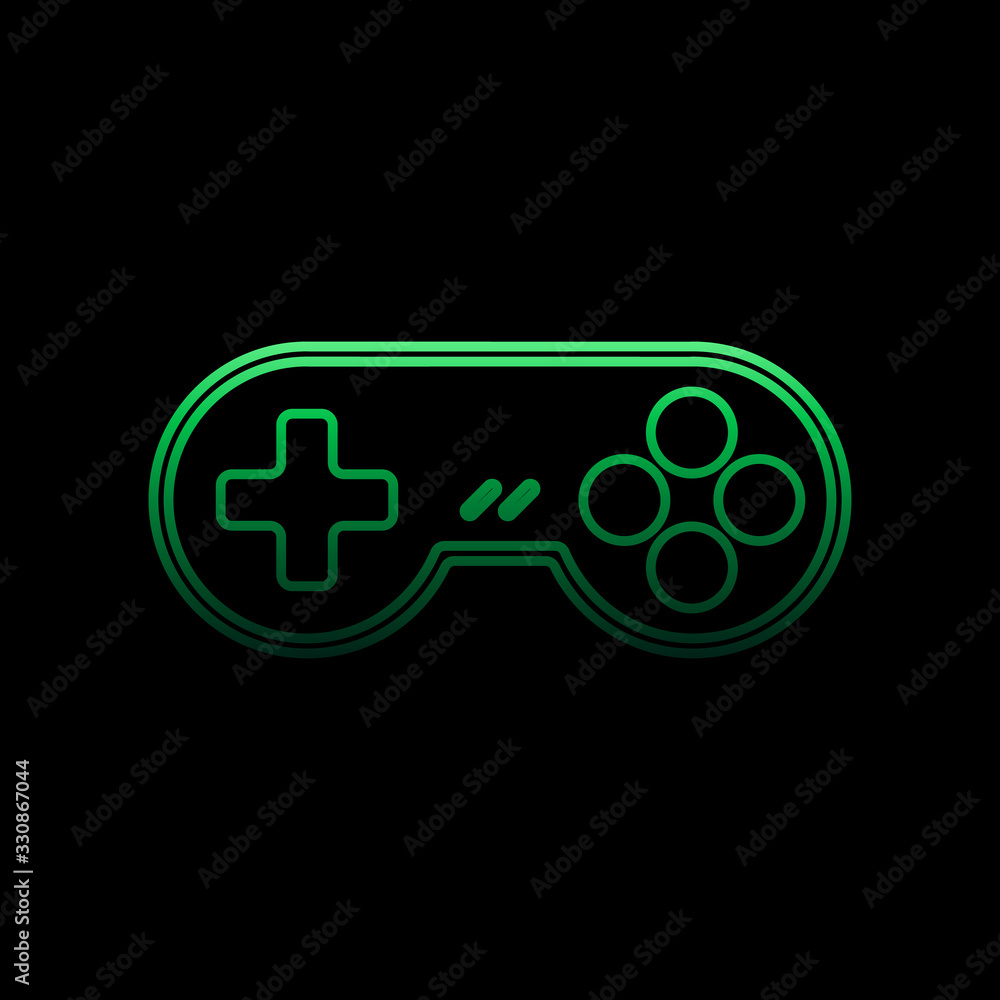 Poster gaming console nolan icon. simple thin line, outline vector of gaming icons for ui and ux, website o