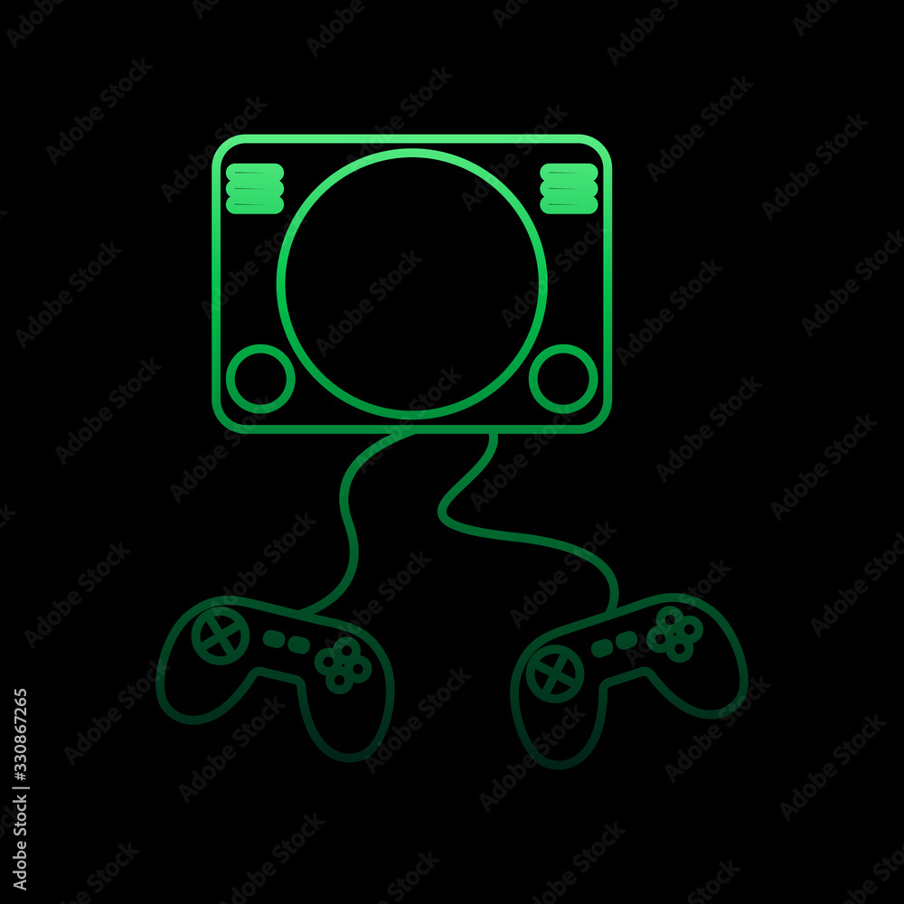 Poster video attachment nolan icon. simple thin line, outline vector of gaming icons for ui and ux, website