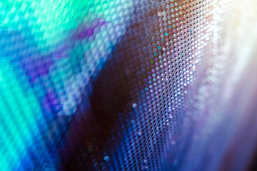 CloseUp LED blurred screen. LED soft focus background. abstract background ideal for design.