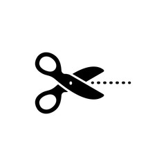 Vector illustration, scissor icon design