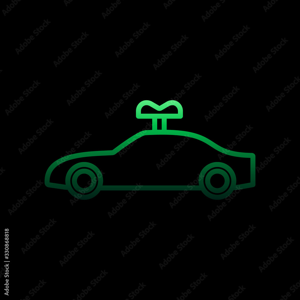 Poster mechanical car nolan icon. simple thin line, outline vector of intelligence icons for ui and ux, web