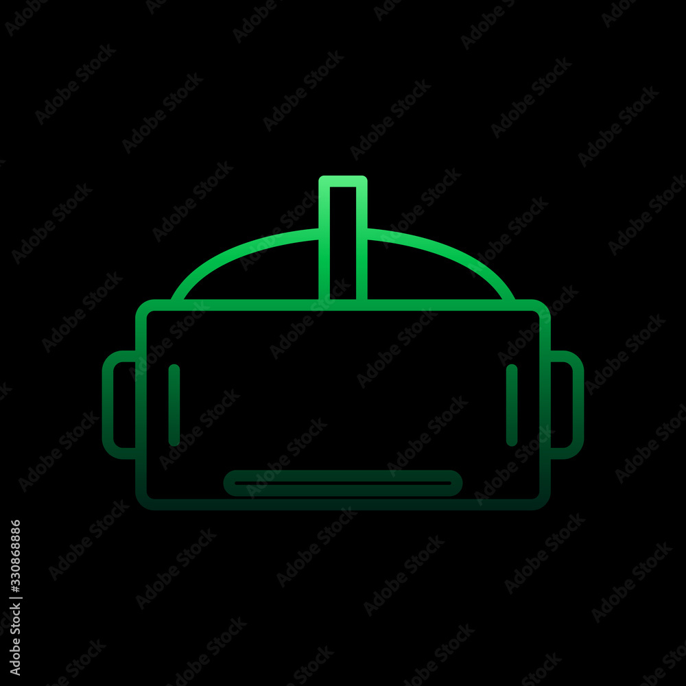 Poster virtual reality glasses nolan icon. simple thin line, outline vector of intelligence icons for ui an
