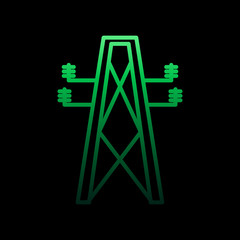 Electric pole nolan icon. Simple thin line, outline vector of intelligence icons for ui and ux, website or mobile application