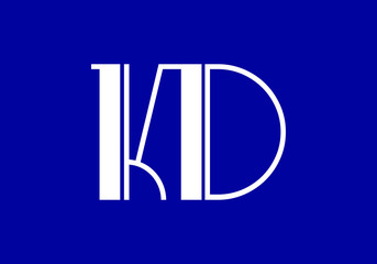 K D Initial Letter Logo design vector template, Graphic Alphabet Symbol for Corporate Business Identity