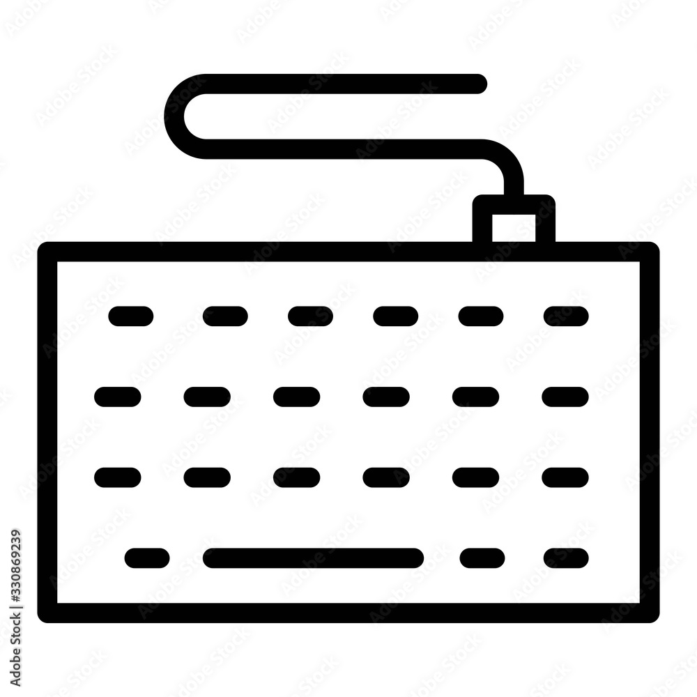 Poster computer keyboard icon. laptop keypad sign. pc peripheral illustration for perfect web and mobile ui