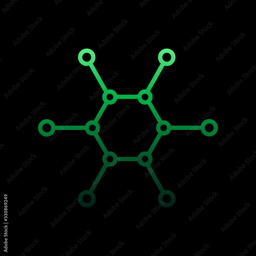Poster connected cells nolan icon. simple thin line, outline vector of intelligence icons for ui and ux, we