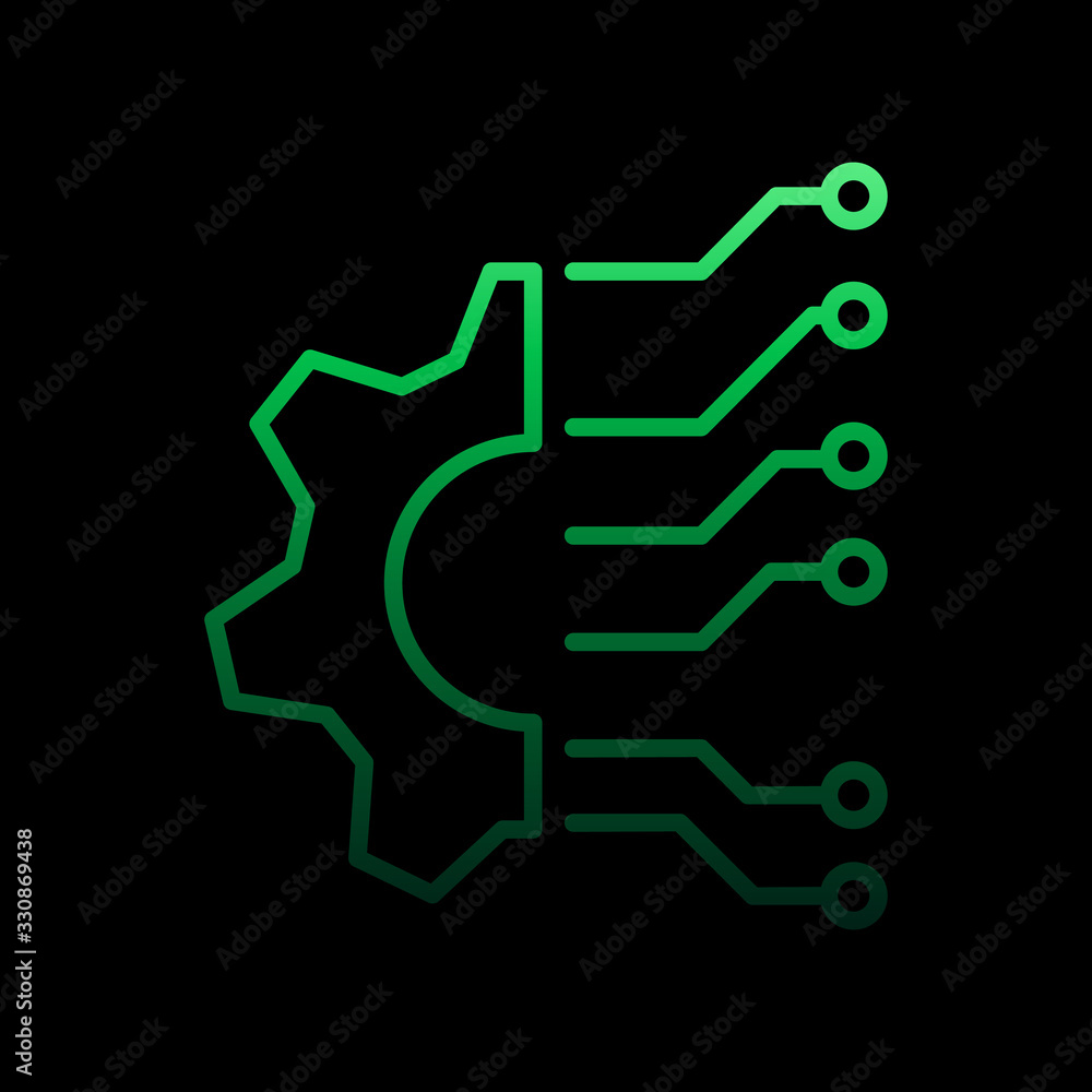 Aufkleber digital equipment management nolan icon. simple thin line, outline vector of intelligence icons for 