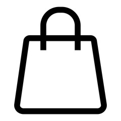 Shopping bag icon. Ecommerce purchasing sign. Online store concept.