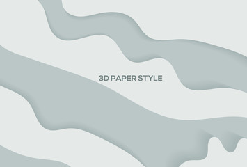 3D Background Paper white style