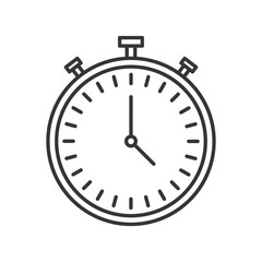 Stopwatch line icon. Vector illustration.