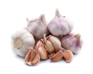 Garlic isolated on white background