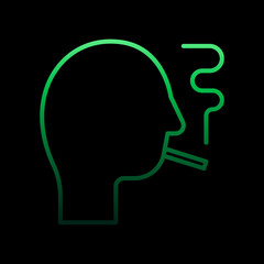 Smoking, smoker, cigars, user nolan icon. Simple thin line, outline vector of quit smoking icons for ui and ux, website or mobile application