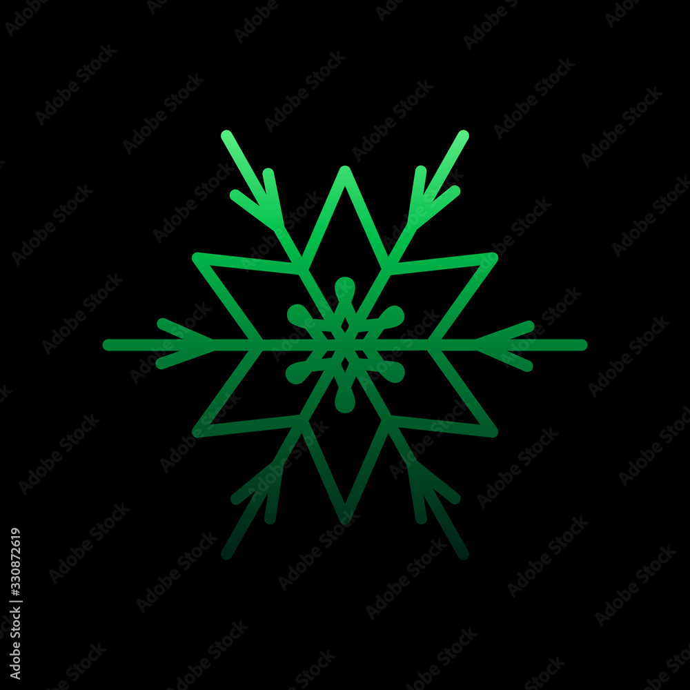 Poster snowflake, snow, winter nolan icon. simple thin line, outline vector of snowflakes icons for ui and 