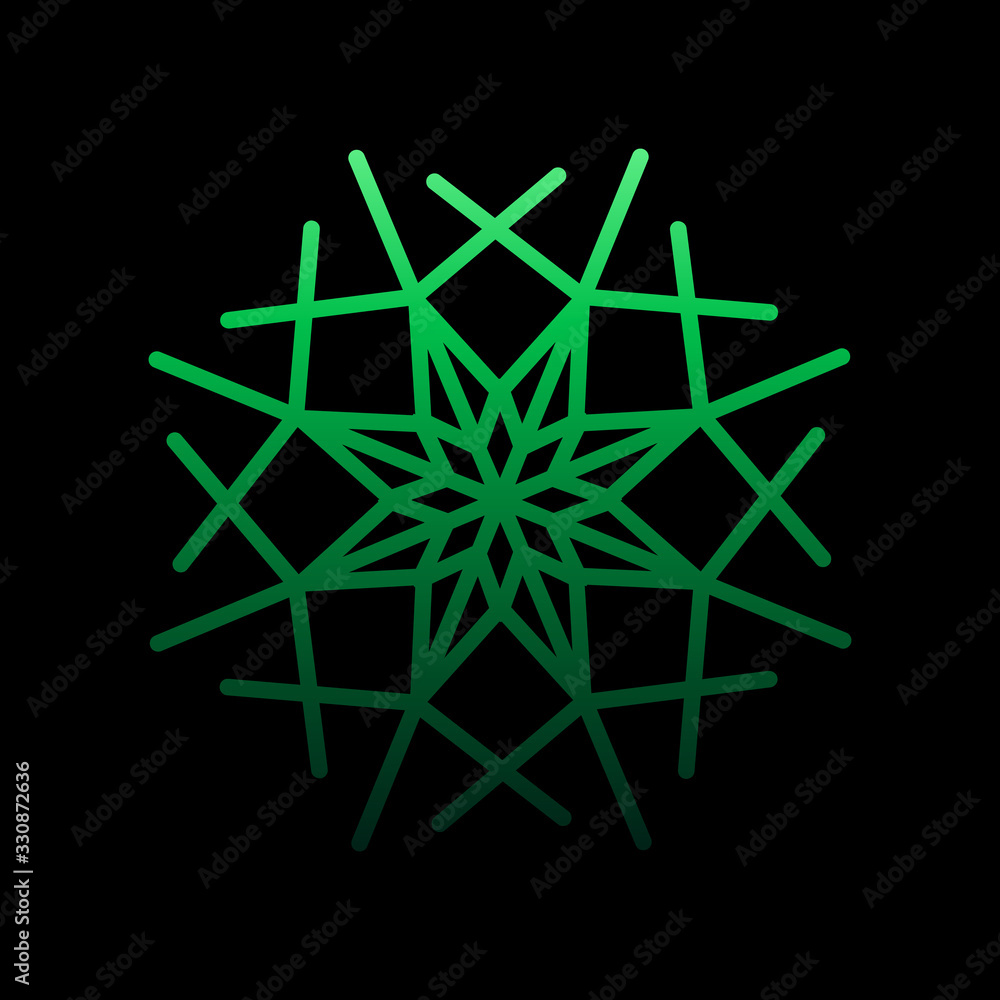 Poster snowflake, snow, winter nolan icon. simple thin line, outline vector of snowflakes icons for ui and 