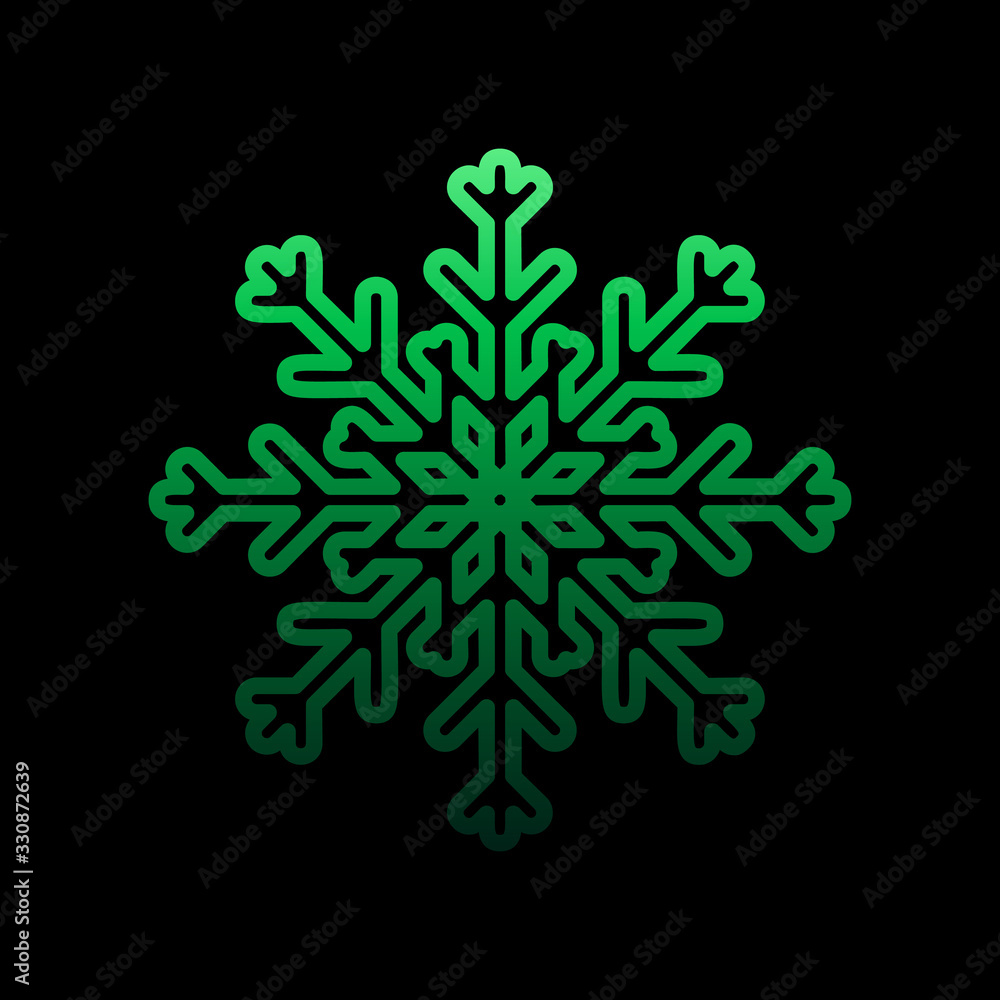 Poster snowflake, snow, winter nolan icon. simple thin line, outline vector of snowflakes icons for ui and 